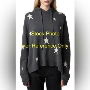 100% Cashmere Zadig & Voltaire Marky Star Hoodie Size M
